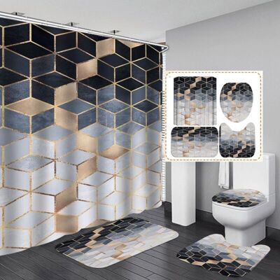 Csparkv - CSPARKV - Style 3 - Shower curtain set Csparkv - CSPARKV - Style 3 - Shower curtain set