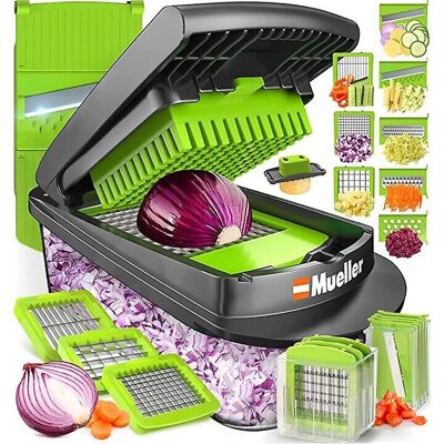 Mueller Pro-series 10-in-1 - 8-Blade Onion Mincer - Vegetable Slicer Mueller Pro-series 10-in-1 - 8-Blade Onion Mincer - Vegetable Slicer