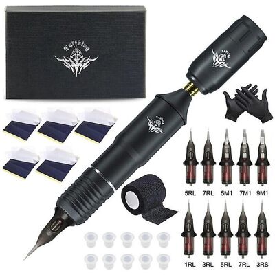 Unbranded Black Wireless Tattoo Kit - Tattoo Type Unbranded Black Wireless Tattoo Kit - Tattoo Type
