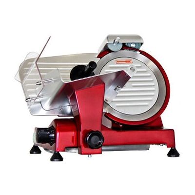 Kibernetik AM220R - Schwarz, Rot, Satinstahl - Elektrische Aufschnittmaschine Kibernetik AM220R - Schwarz, Rot, Satinstahl - Elektrische Aufschnittmaschine