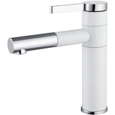 GOTRAYS Grifo de lavabo de baño de latón - Giratorio 360° y control de agua caliente y fría GOTRAYS Grifo de lavabo de baño de latón - Giratorio 360° y control de agua caliente y fría