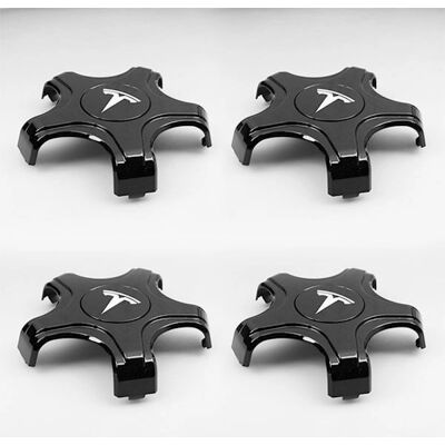 Tesla - Model 3 - sort/hvid - T-logo - Center hubcap Kit Tesla - Model 3 - sort/hvid - T-logo - Center hubcap Kit