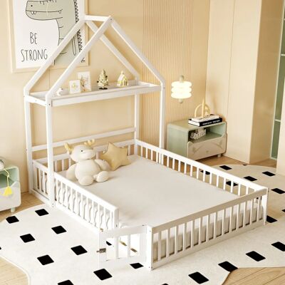 WISHDOR - Letti a casetta 140x200 cm - Madera de pino - Con techo - Bed WISHDOR - Letti a casetta 140x200 cm - Madera de pino - Con techo - Bed