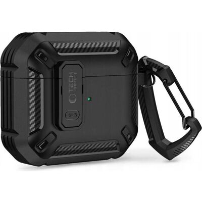 Custodia Tech-Protect AirPods Pro 1/2 Nero - Cover per auricolari Custodia Tech-Protect AirPods Pro 1/2 Nero - Cover per auricolari
