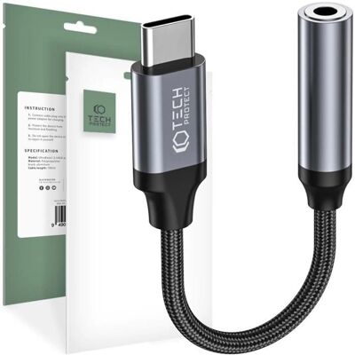 Adattatore USB-C a 3,5 mm Tech-Protect UltraBoost Adattatore USB-C a 3,5 mm Tech-Protect UltraBoost