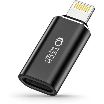 Tech-Protect Ultraboost Adapter - Lightning til USB-C Sort Tech-Protect Ultraboost Adapter - Lightning til USB-C Sort