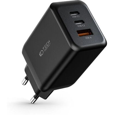 Caricatore di rete Tech-Protect C65W - 2 USB-C + USB-A, QC3, PD 65W Caricatore di rete Tech-Protect C65W - 2 USB-C + USB-A, QC3, PD 65W