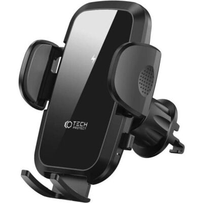 Tech-Protect CM15W-V1 bilholder med trådløs lader - Svart Tech-Protect CM15W-V1 bilholder med trådløs lader - Svart