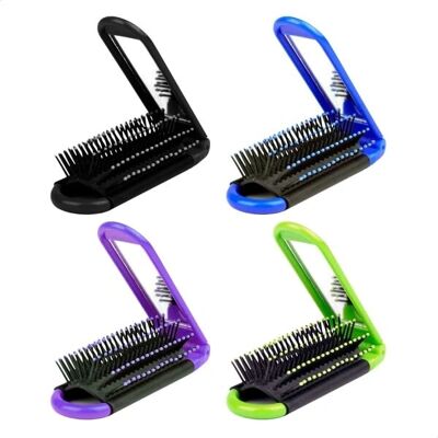 Rejsebørste til Kvinder Mini Ha - Foldbar Rejsehårbørste Rejsebørste til Kvinder Mini Ha - Foldbar Rejsehårbørste