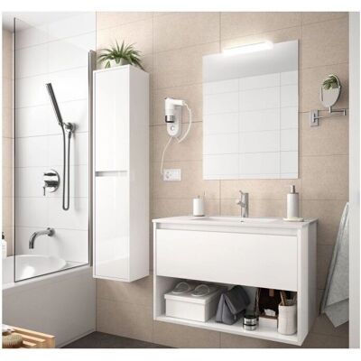 Mueble de baño Caesaroo en Blanco Brillante - 100cm Mueble de baño Caesaroo en Blanco Brillante - 100cm