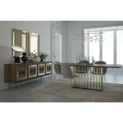 Conjunto de comedor Luxembourg Azura Home Design - Oro Conjunto de comedor Luxembourg Azura Home Design - Oro