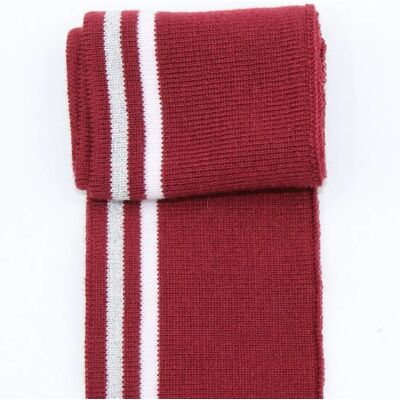 Mondial Tissus - Bord cote rayé - argenté - Fabric trim - Publicité Mondial Tissus - Bord cote rayé - argenté - Fabric trim - Publicité