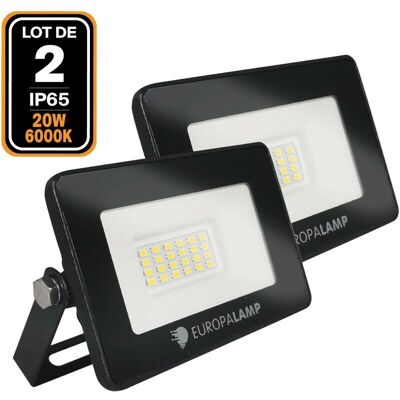 EUROPALAMP 2 x 20W LED Proiettore - Illuminazione esterna e interna resistente EUROPALAMP 2 x 20W LED Proiettore - Illuminazione esterna e interna resistente