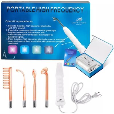 Lalanos Cosmetics Strumento viso ad alta frequenza - 4 in 1 Lalanos Cosmetics Strumento viso ad alta frequenza - 4 in 1