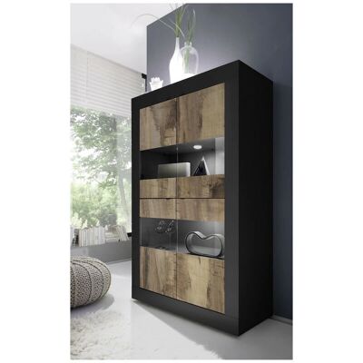Vitrina Básica Azura Home Design - 102x162x43 cm - Calidad Italiana Vitrina Básica Azura Home Design - 102x162x43 cm - Calidad Italiana