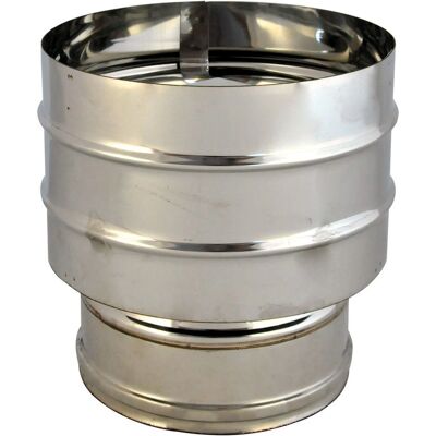 Capucha de chimenea doble pared ventilada KASART - 25-30cm Capucha de chimenea doble pared ventilada KASART - 25-30cm