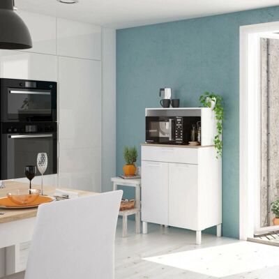 Caesaroo - Armario multifunción Norman - Mueble de cocina - Moderno, 72x40x126 cm Caesaroo - Armario multifunción Norman - Mueble de cocina - Moderno, 72x40x126 cm