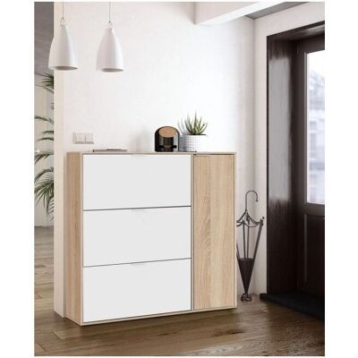 Armario para zapatos Caesaroo Provo - Moderno, 4 puertas, 30 pares Armario para zapatos Caesaroo Provo - Moderno, 4 puertas, 30 pares