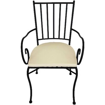 LIFEINGARDEN - Silla de jardín con reposabrazos 'Jasmine' 45x42cm H.88 LIFEINGARDEN - Silla de jardín con reposabrazos 'Jasmine' 45x42cm H.88