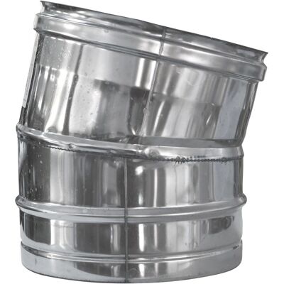 KASART Codo de 15° Acero Inoxidable - 25cm KASART Codo de 15° Acero Inoxidable - 25cm