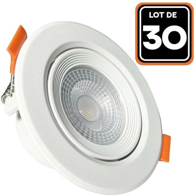 EUROPALAMP 30 Spots LED Encastrables - Blanc Chaud 3000K - Éclairage Intérieur - Publicité EUROPALAMP 30 Spots LED Encastrables - Blanc Chaud 3000K - Éclairage Intérieur - Publicité