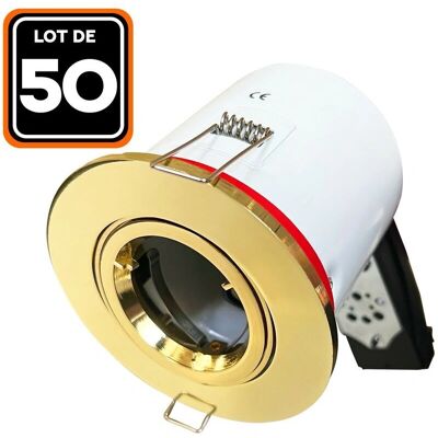 EUROPALAMP 50 rt2012 ip20 Halter für Spotlight GU10 Gold EUROPALAMP 50 rt2012 ip20 Halter für Spotlight GU10 Gold