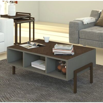 Azura Home Design - Linea 90x60x40 - Marrón - Mesa de centro Azura Home Design - Linea 90x60x40 - Marrón - Mesa de centro