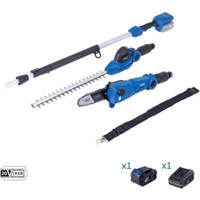 Scheppach - Cordless Hedge Trimmer & Pruner - 20V - 1 Battery 4.0Ah + Charger Scheppach - Cordless Hedge Trimmer & Pruner - 20V - 1 Battery 4.0Ah + Charger