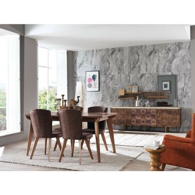 Azura Home Design Gazella Conjunto de Comedor - Acabado de Madera Moderna Azura Home Design Gazella Conjunto de Comedor - Acabado de Madera Moderna