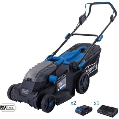 Scheppach 38cm Lawn Mower - Battery & Dual Charger - Brushless Scheppach 38cm Lawn Mower - Battery & Dual Charger - Brushless