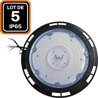 EUROPALAMP - Juego de Lámparas Colgantes Industriales - High Bay UFO 150W IP65 EUROPALAMP - Juego de Lámparas Colgantes Industriales - High Bay UFO 150W IP65
