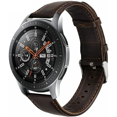 ShieldCase - Samsung Galaxy Watch - donkerbruin - leer - Watch band ShieldCase - Samsung Galaxy Watch - donkerbruin - leer - Watch band