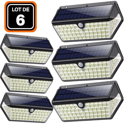EUROPALAMP Foco LED - 6 Proyectores Solares con Detección de Movimiento - Blanco EUROPALAMP Foco LED - 6 Proyectores Solares con Detección de Movimiento - Blanco
