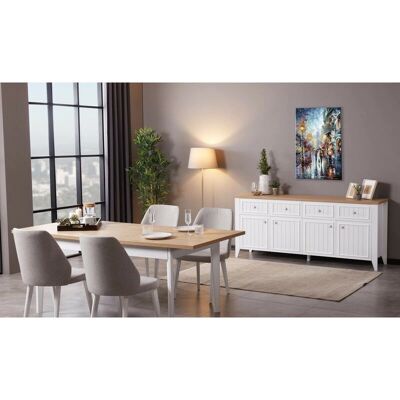 Conjunto de comedor Azura Home Design Lorin - Estilo Escandinavo Conjunto de comedor Azura Home Design Lorin - Estilo Escandinavo