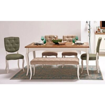 Azura Home Design Juego de Comedor Austin - Madera y Blanco Azura Home Design Juego de Comedor Austin - Madera y Blanco