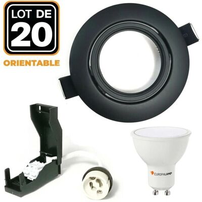 EUROPALAMP 20 Empotrables - Ajustables Negras GU10 LED 7W EUROPALAMP 20 Empotrables - Ajustables Negras GU10 LED 7W