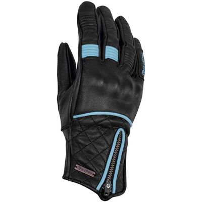Rusty Stitches Lilly - Guanti moto donna - Nero Blu - S Rusty Stitches Lilly - Guanti moto donna - Nero Blu - S