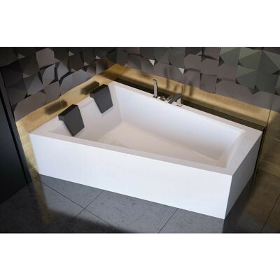 Azura Home Design - Bañera en esquina 170/180 cm - Ergonómica y Ajustable Azura Home Design - Bañera en esquina 170/180 cm - Ergonómica y Ajustable