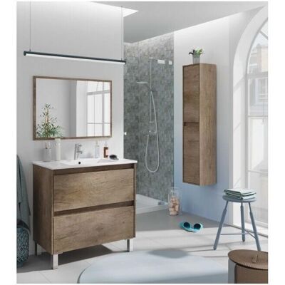 Mueble de baño Nordik CAESAROO - Columna doble - 80cm Mueble de baño Nordik CAESAROO - Columna doble - 80cm