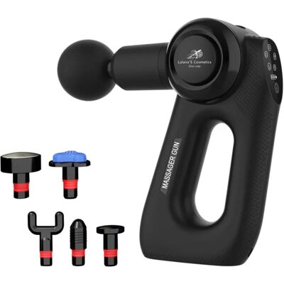 LALANOS COSMETICS Ergo MassageGun - Muscoli Profondi, Wireless, 6 Testine LALANOS COSMETICS Ergo MassageGun - Muscoli Profondi, Wireless, 6 Testine