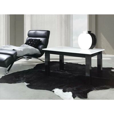 Azura Home Design Duo 102cm Mesa de Centro Negro y Blanco - Mesa de Centro Azura Home Design Duo 102cm Mesa de Centro Negro y Blanco - Mesa de Centro