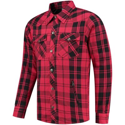 Camicia Moto Rusty Stitches Neil - Nero Rosso - 3XL Camicia Moto Rusty Stitches Neil - Nero Rosso - 3XL