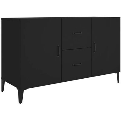 PROLENTA PREMIUM - Buffet - Noir - 100x36x60 cm - Meubles - Publicité PROLENTA PREMIUM - Buffet - Noir - 100x36x60 cm - Meubles - Publicité