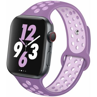 ShieldCase - Apple Watch silicone sport+ - Lila - horlogeband ShieldCase - Apple Watch silicone sport+ - Lila - horlogeband