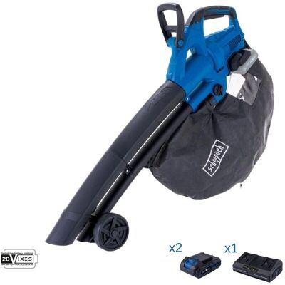 Scheppach - Soplador de hojas inalámbrico 2x20V 2 baterías 2.0Ah + doble cargador ixes BC-BLV720-X - Soplador de hojas Scheppach - Soplador de hojas inalámbrico 2x20V 2 baterías 2.0Ah + doble cargador ixes BC-BLV720-X - Soplador de hojas