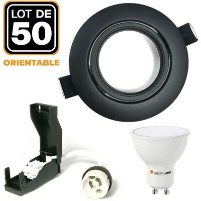 EUROPALAMP 50 Focos Empotrables - Ajustables Negros EUROPALAMP 50 Focos Empotrables - Ajustables Negros