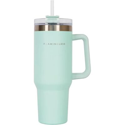 Flamingueo Vaso Térmico Azul Acero Inoxidable - Frío y Caliente 1.18L Flamingueo Vaso Térmico Azul Acero Inoxidable - Frío y Caliente 1.18L