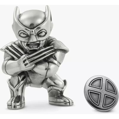 Royal Selangor - Wolverine Mini Figurine with X-Men Lapel Pin - Figurine and Pin Set Royal Selangor - Wolverine Mini Figurine with X-Men Lapel Pin - Figurine and Pin Set