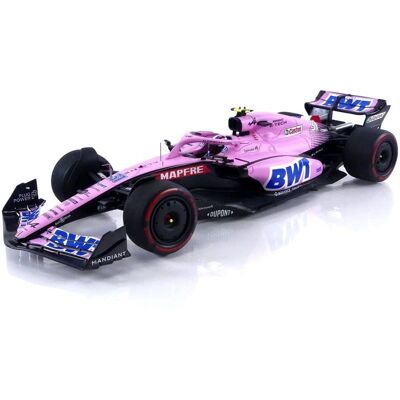Spark A522 BWT Rose 1:18 Modèle en Zink - Voiture - Publicité Spark A522 BWT Rose 1:18 Modèle en Zink - Voiture - Publicité