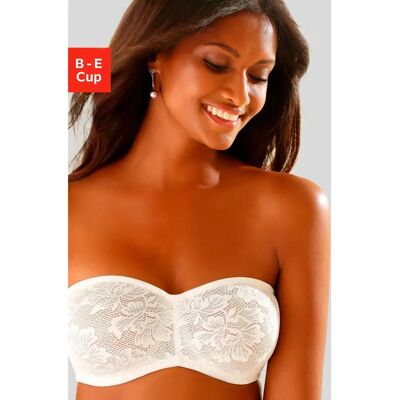 NUANCE Beiger Nahtlose Spitze Bandeau-BH - Damen NUANCE Beiger Nahtlose Spitze Bandeau-BH - Damen